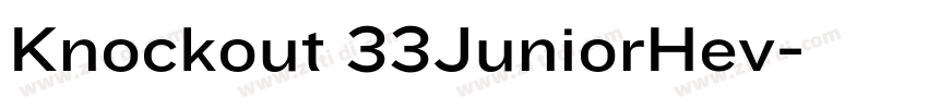 Knockout 33JuniorHev字体转换